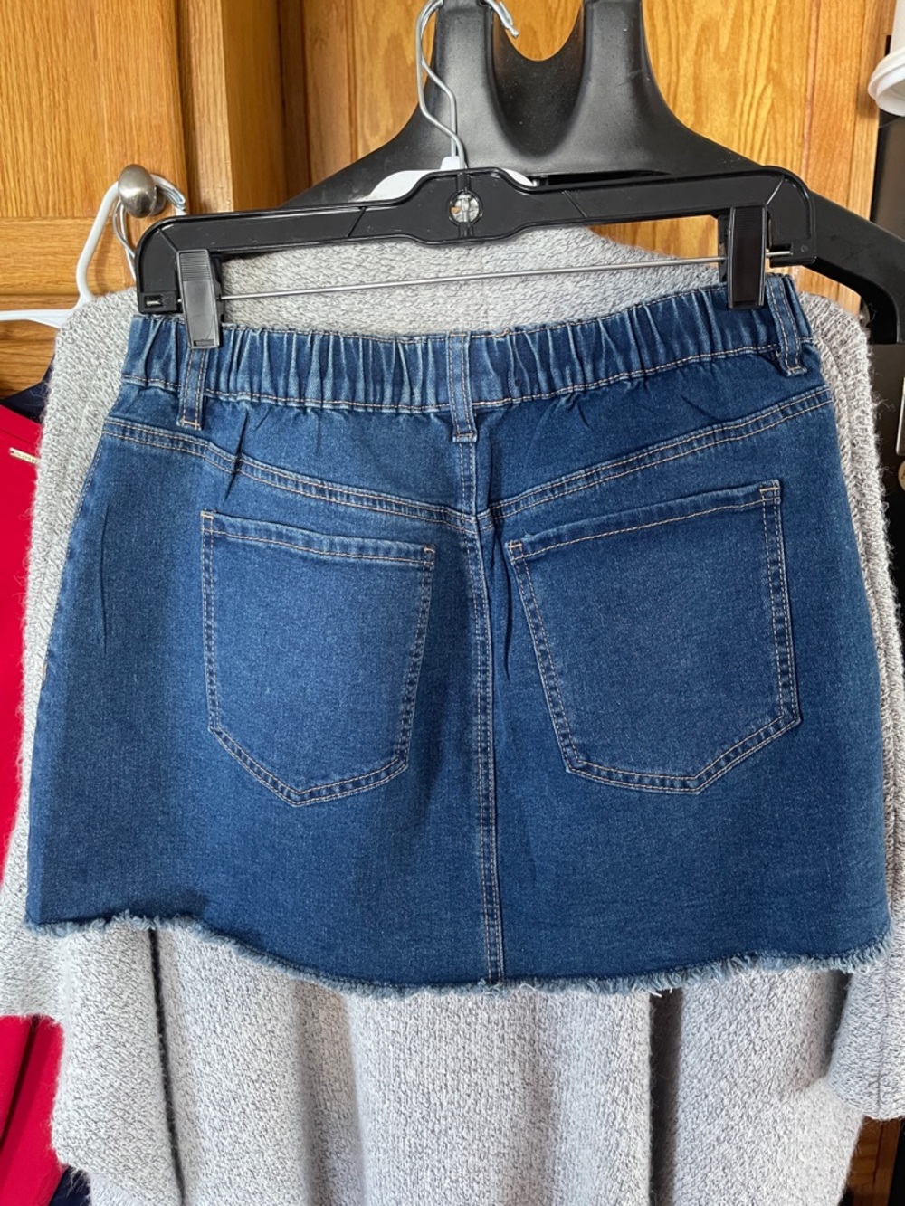 Madden NYC Women’s Lace Up Denim Mini Skirt Medium - Picture 5 of 6
